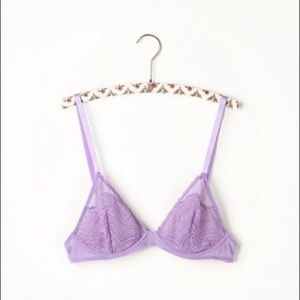 Lilac lace bra Free People